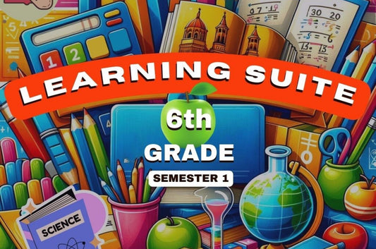 6th Grade Learning Bundle, Semester 1